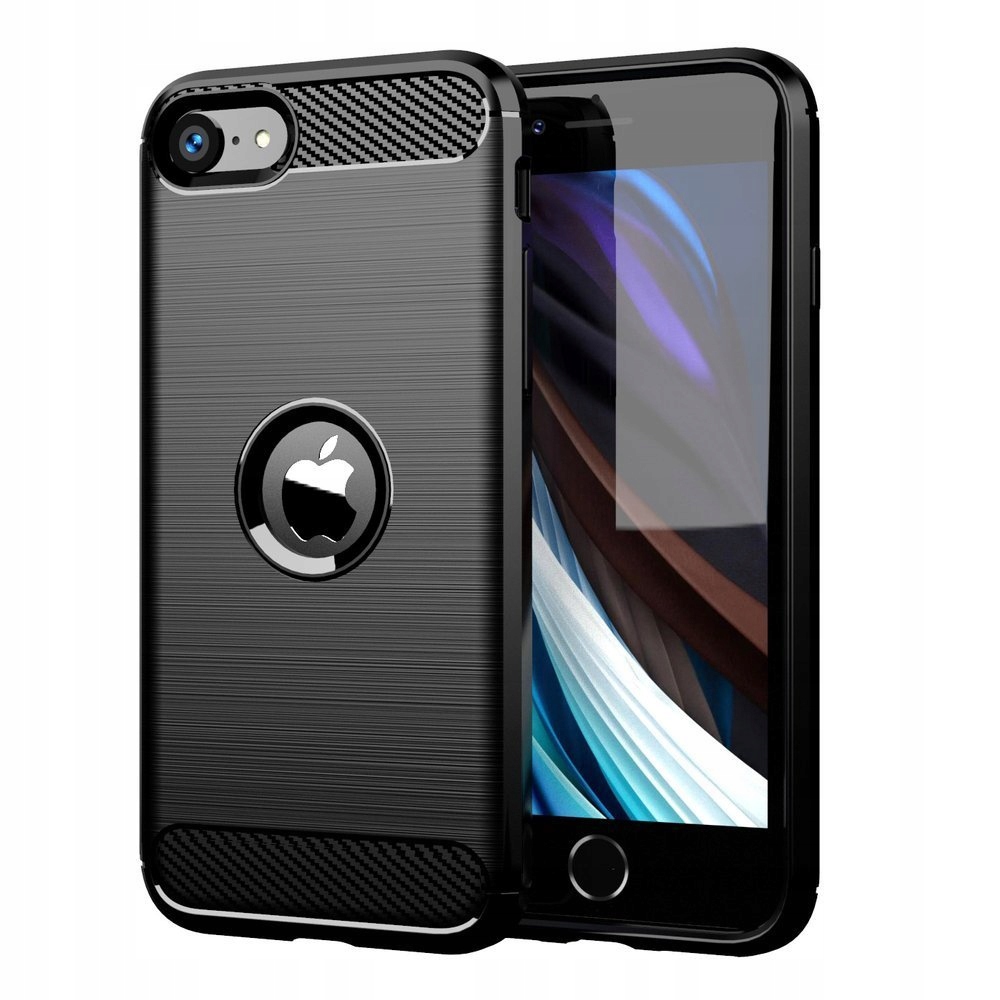 

Etui Do Apple Iphone Se 2020 Carbon Case Szkło
