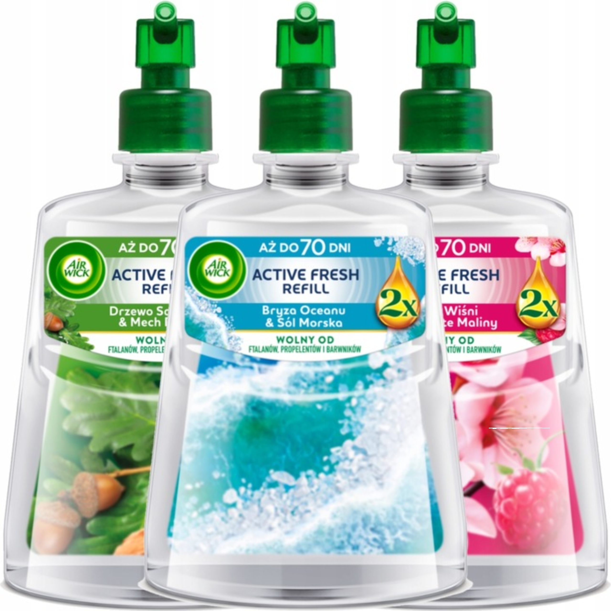 Air Wick Active Fresh osvěžovač náplň MIX 228 ml x3