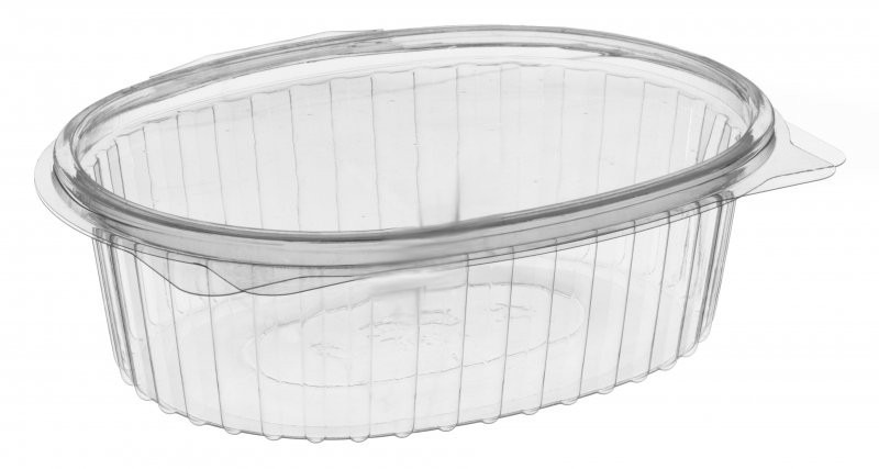 Pojemnik owalny na zawiasie z pokrywką 500ml