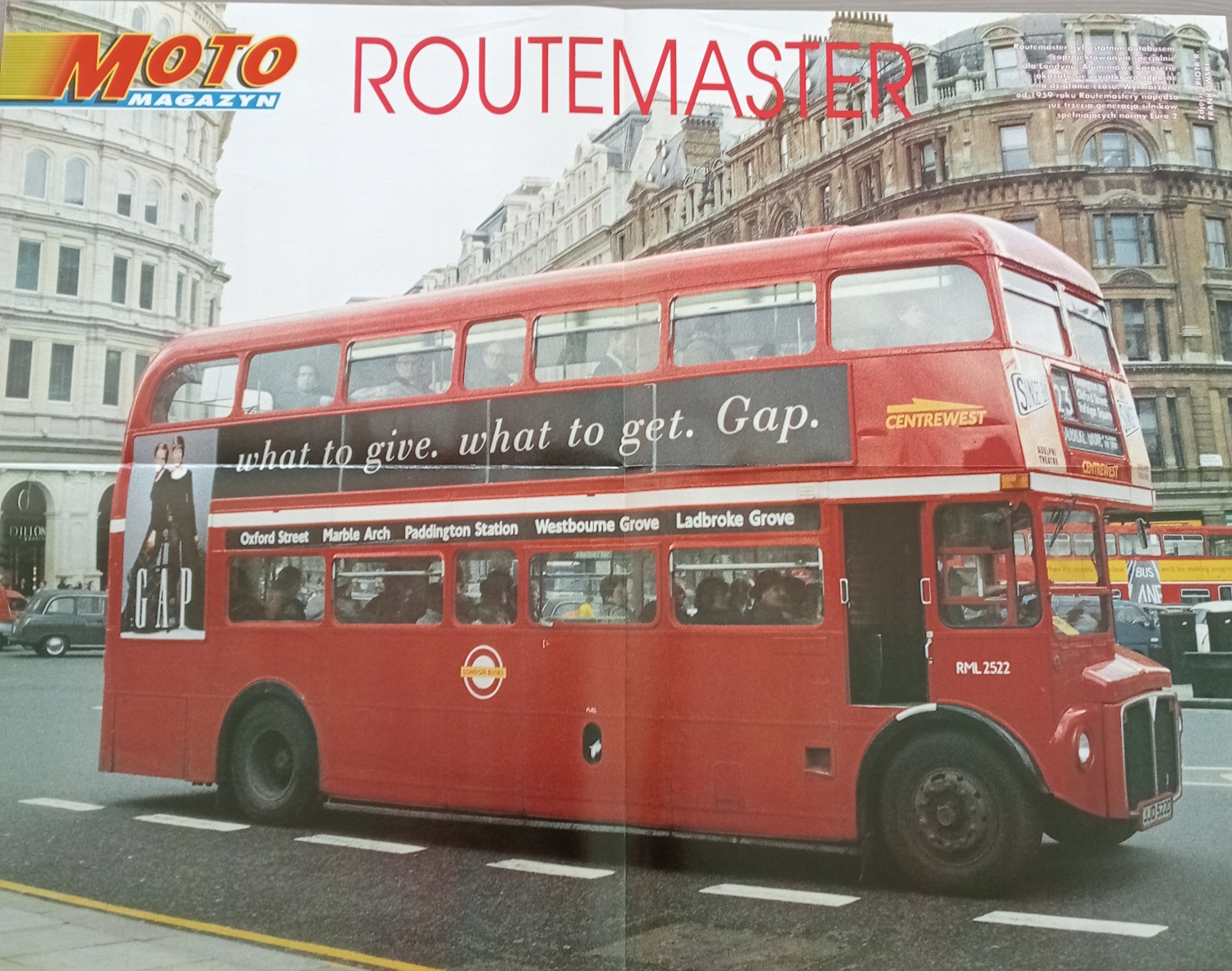 ROUTEMASTER / OPEL SINTRA PLAKAT 54x41