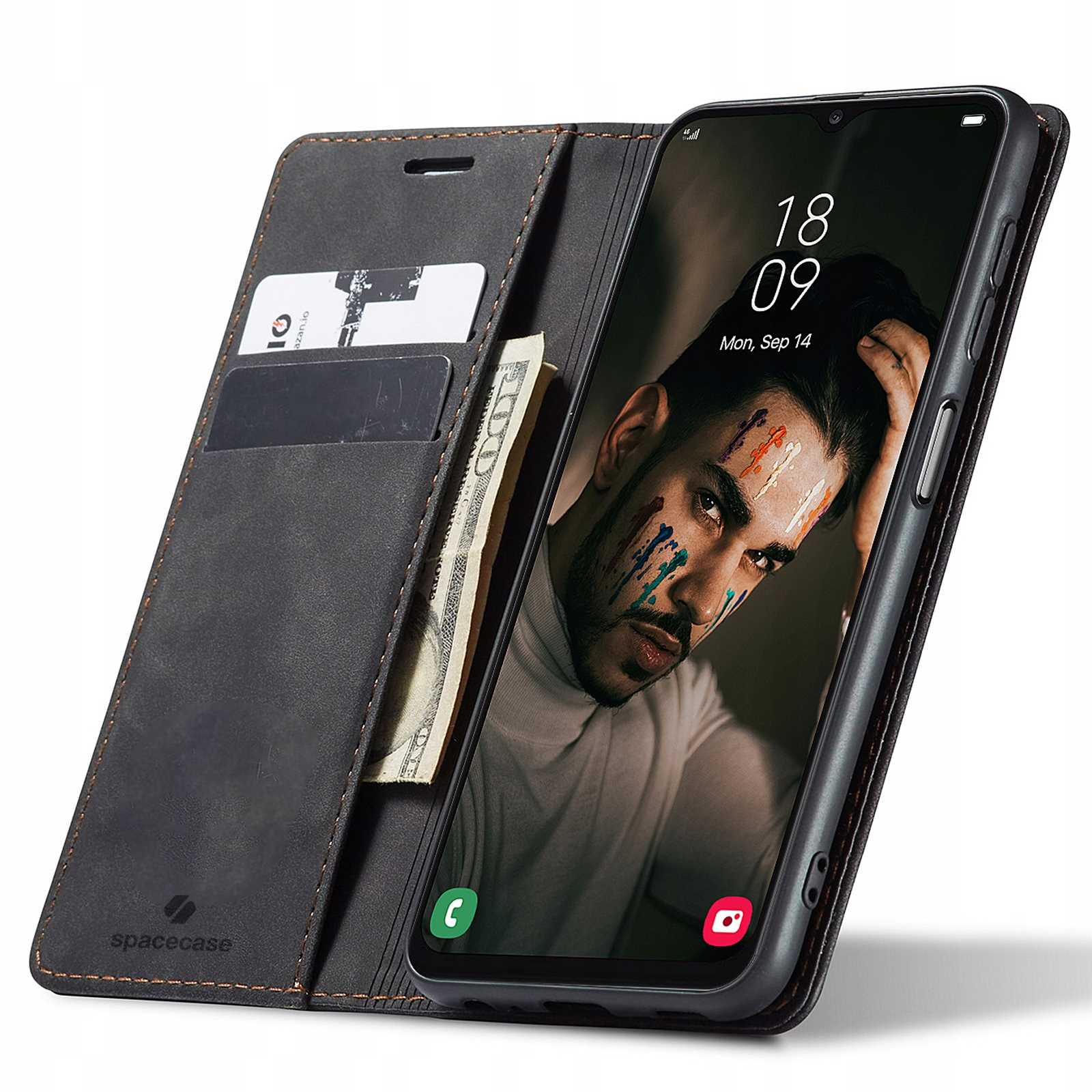 Spacecase Peněženka Galaxy A13 4G černá