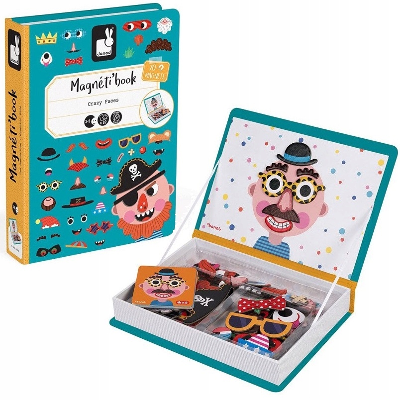 

Janod Magnetibook Magnetyczna Układanka Buzie Boy
