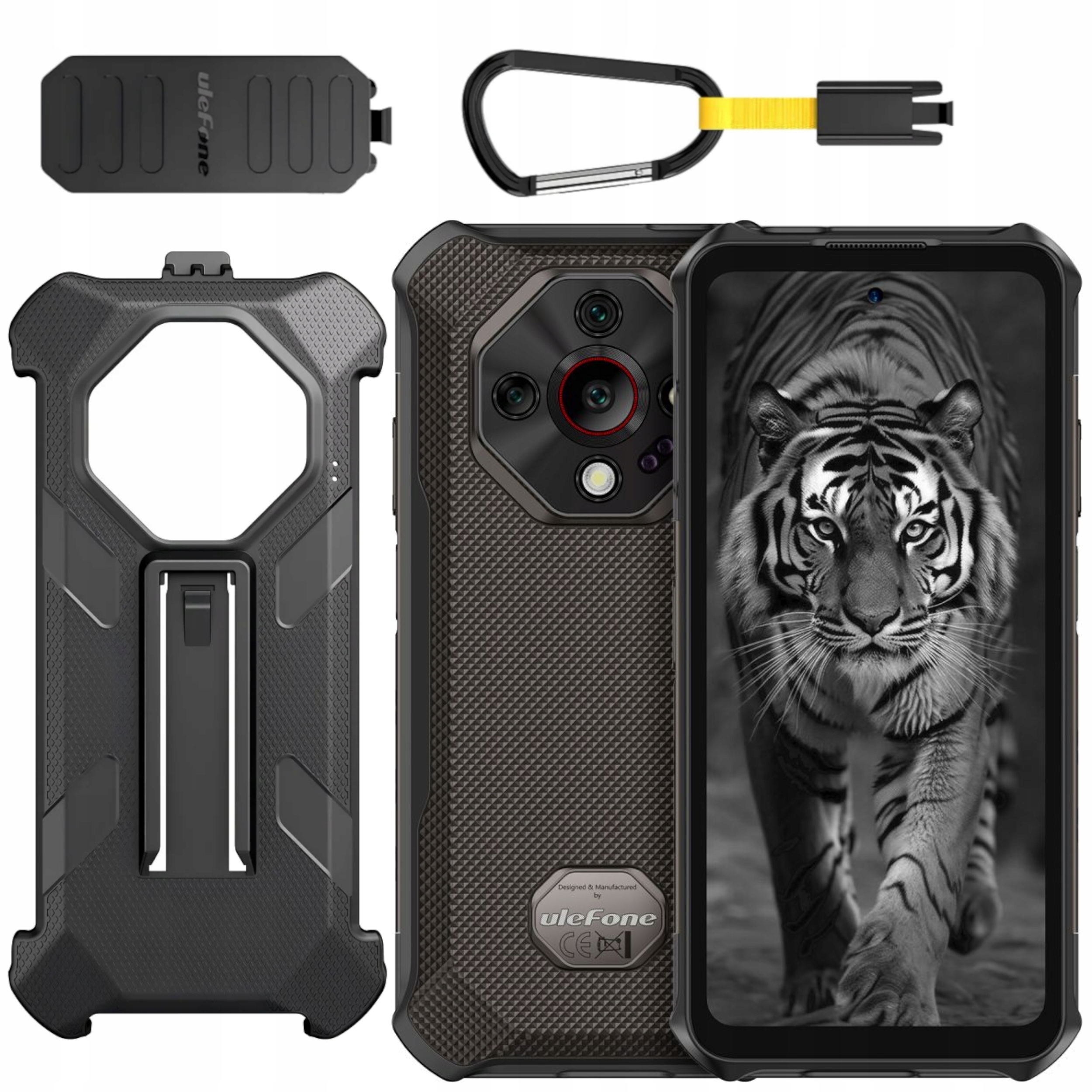 Pancerny Smartfon Ulefone Armor X16 6/128GB Android Wasteland Shadow Etui