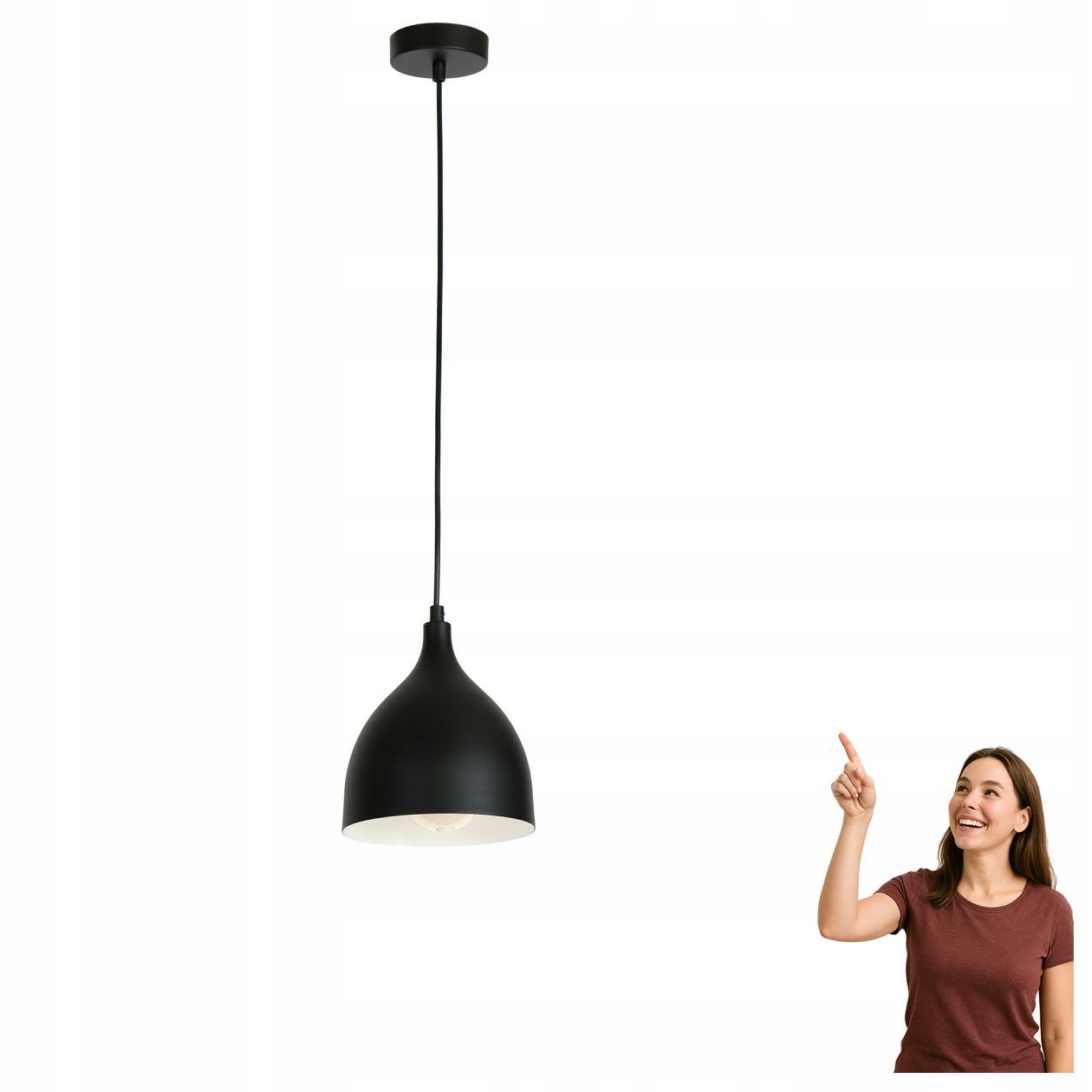 Jednotlivá závěsná lampa Noak Classic 6221 Luminex
