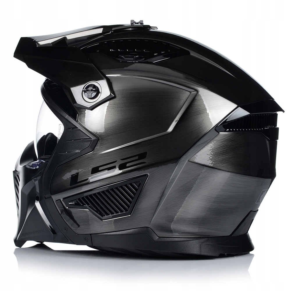 KASK MOTOCYKLOWY 4w1 LS2 OF606 JEANS ODPINANA SZCZĘKA + DASZEK + 2x SZYBA Rozmiar XL