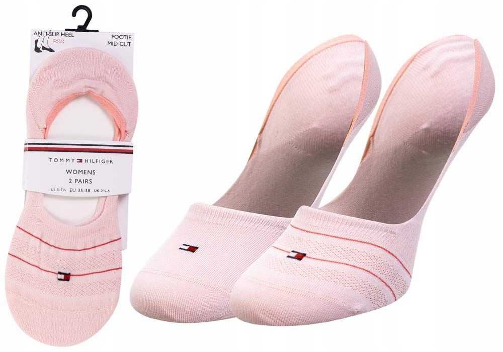 

Tommy Hilfiger Skarpetki Footie 2 Pak Pink R:35-38