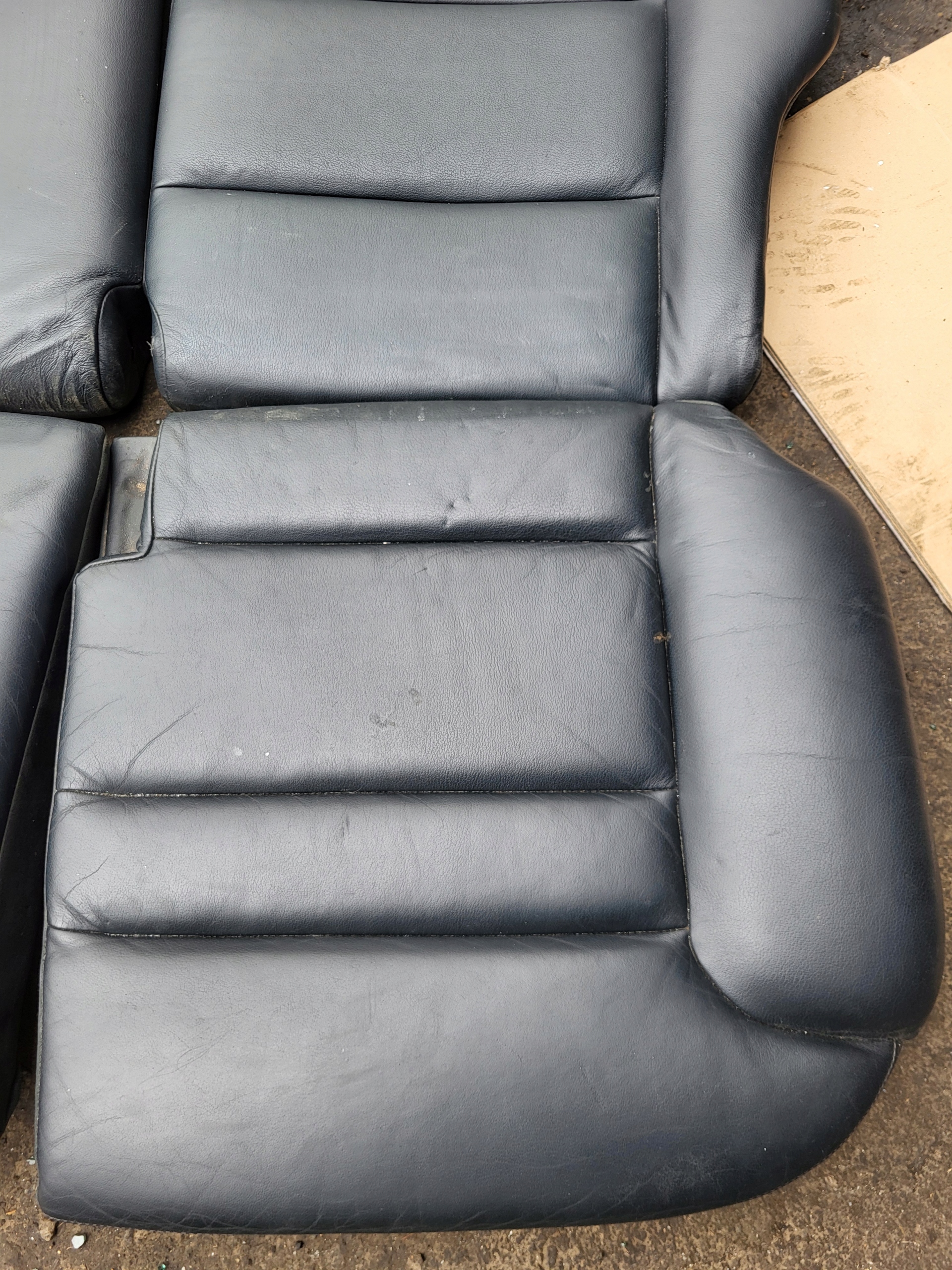 sitz hinten DZIELONA AUDI A3 S3 8L 3D OE leder