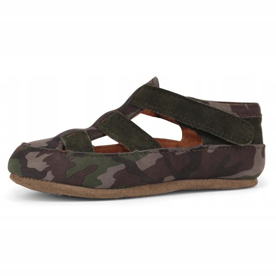 Pantofle Ze Skóry Naturalnej Kapcie Obex Army Moro Barefoot Classic R.25