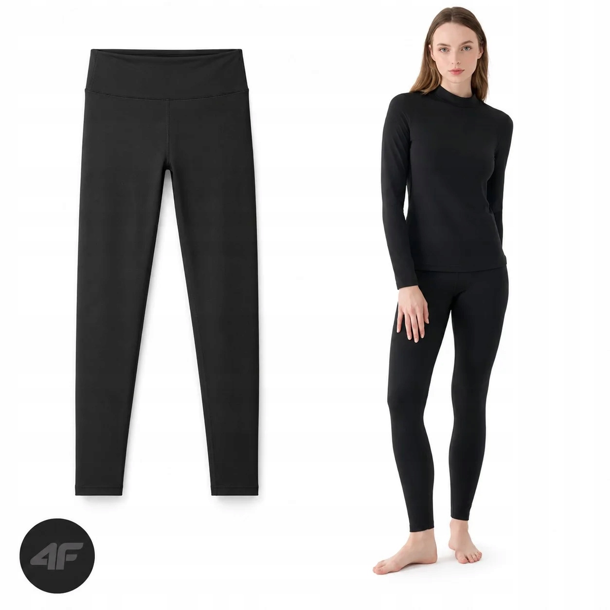 Bielizna Termoaktywna 4F Damska F075 Legginsy Ocieplane Narty M