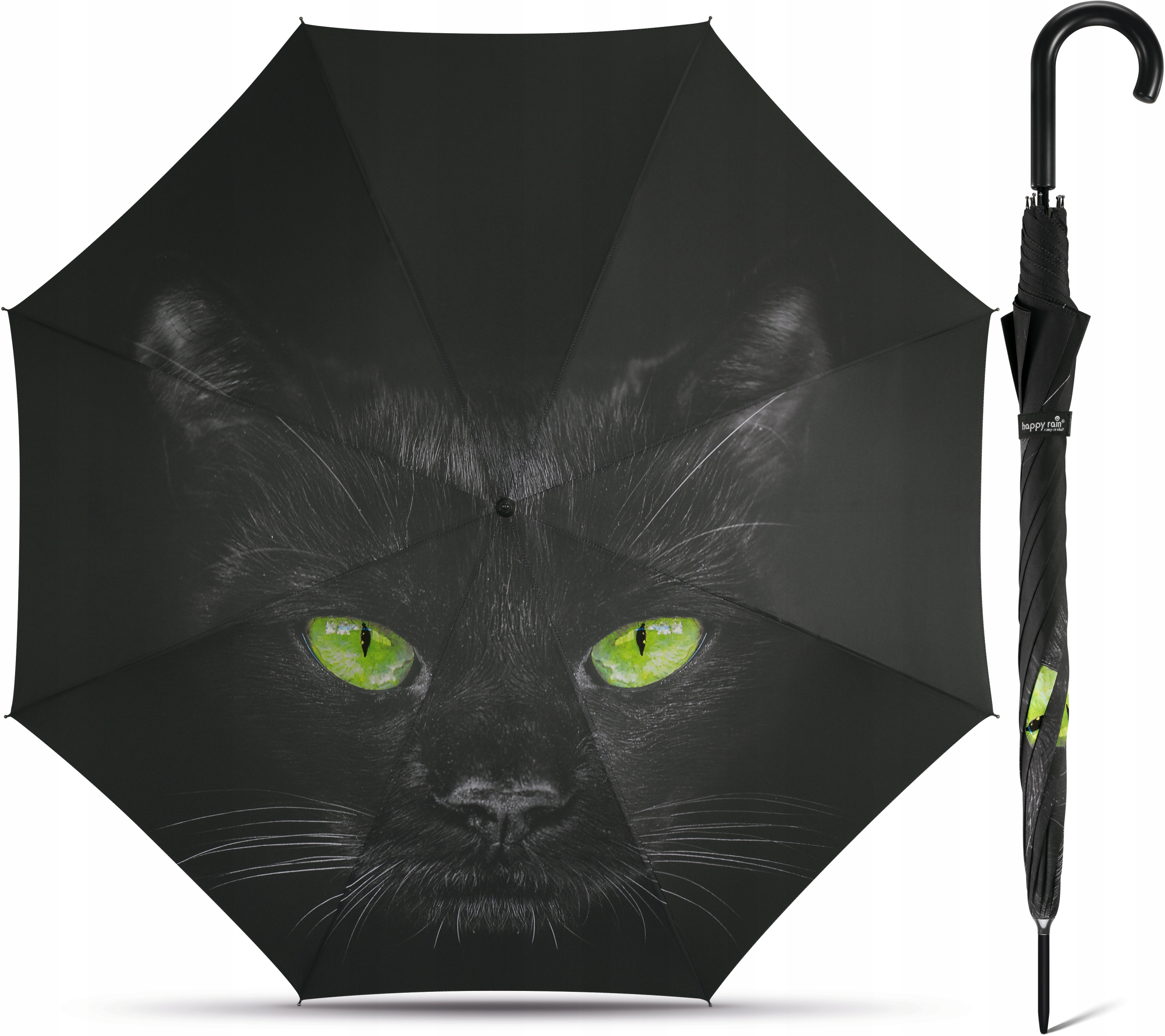 

Parasol Parasolka Damska Happy Rain Długa Kot