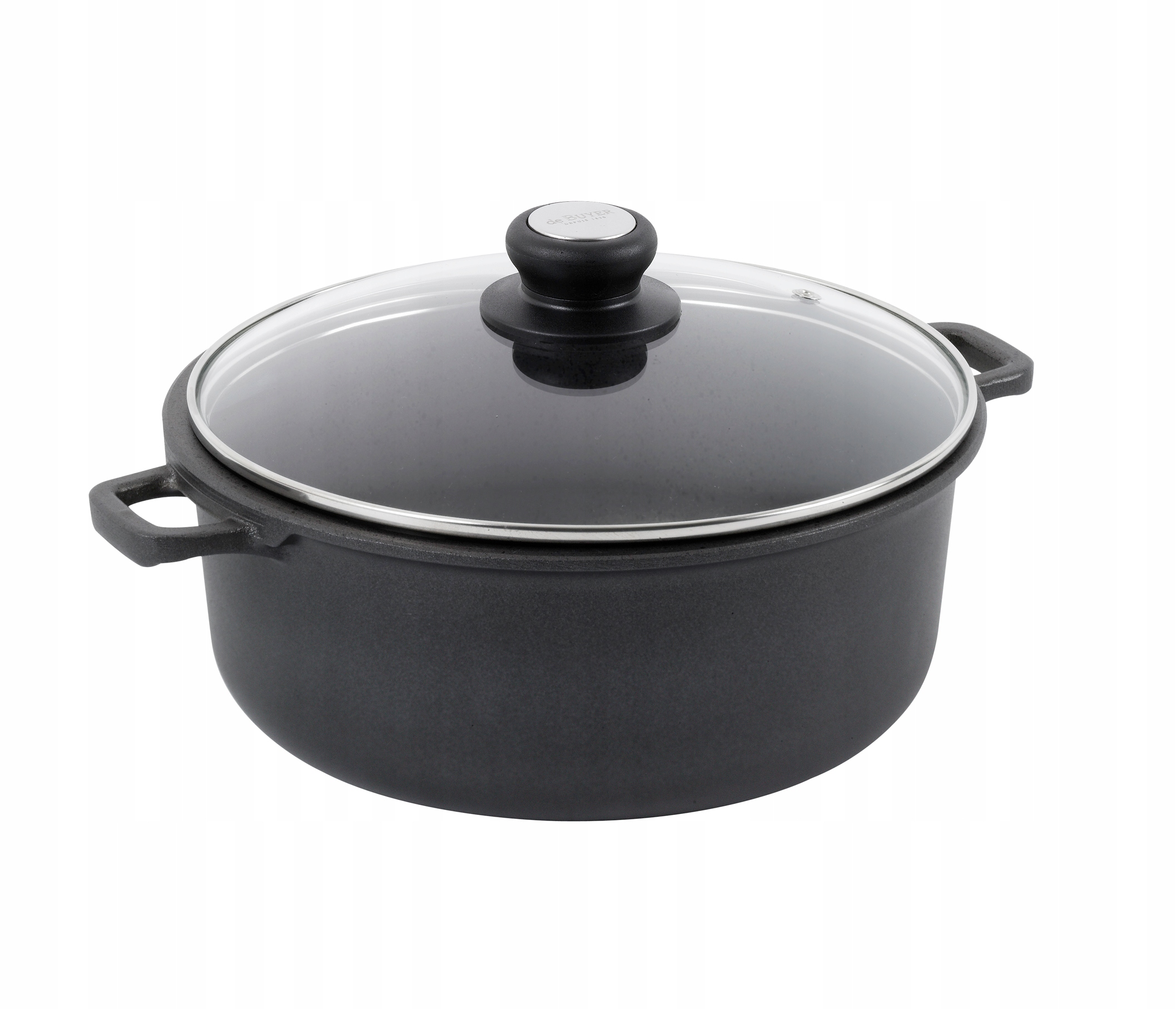 De Buyer Hrniec so sklenenou pokrievkou s priemerom 20 cm