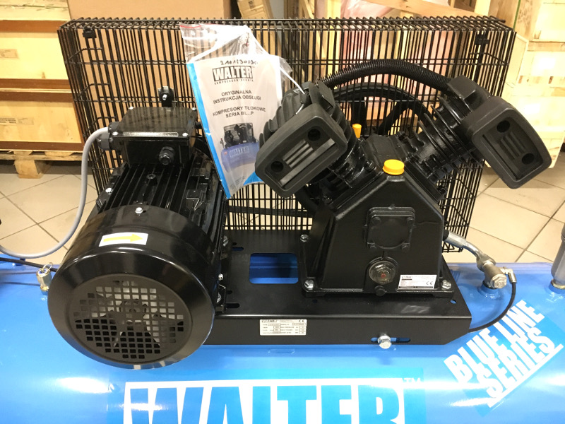 KOMPRESOR SPRĘŻARKA 270L 9 BAR 500 l/min WALTER Model BL 500-3.0/270