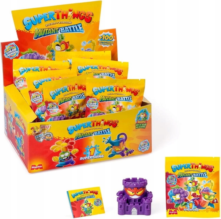 Super Things - 12. seria Super Zings Mutant Battle Zestaw 25 SASZETEK 25789