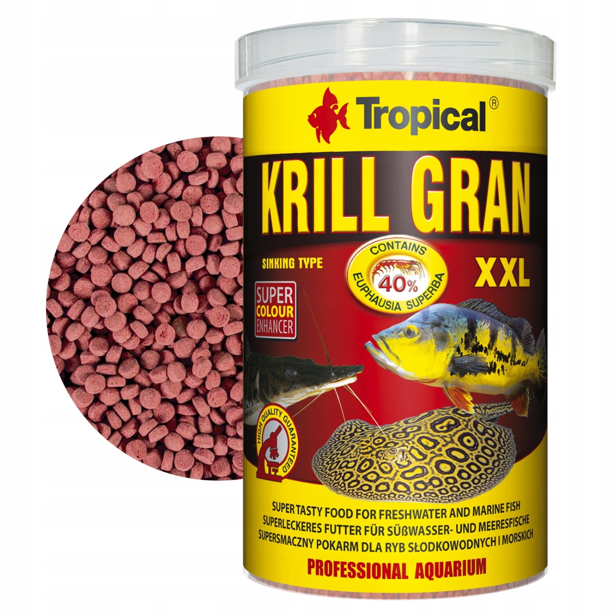 Levně Tropical Krill Gran XXL 1000 ml 500 g Krmivo pro ryby s krillem