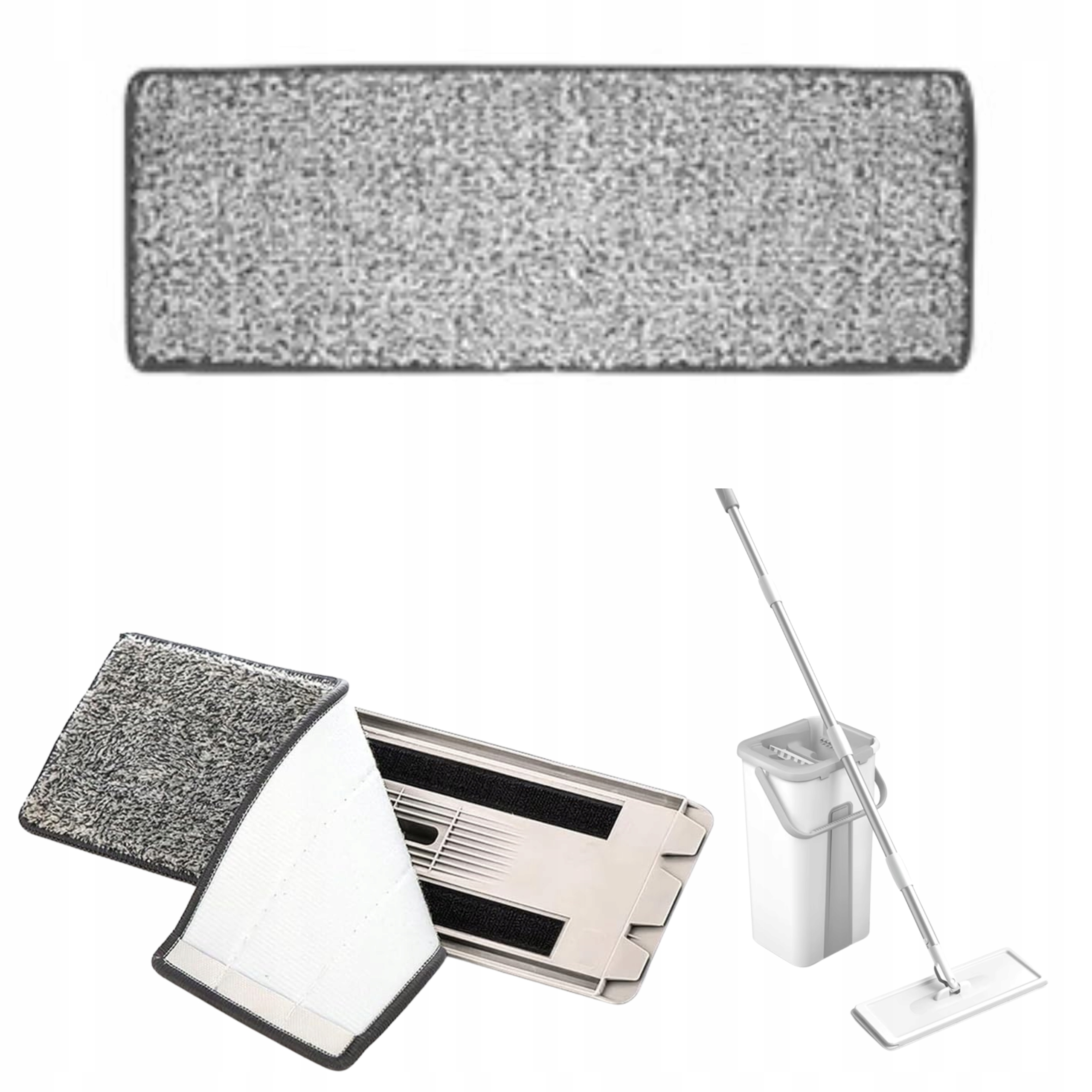 Levně Vložka Do Mopu S Kbelíkem Mikrovlákno Froté Na Mytí Podlah 10 ks