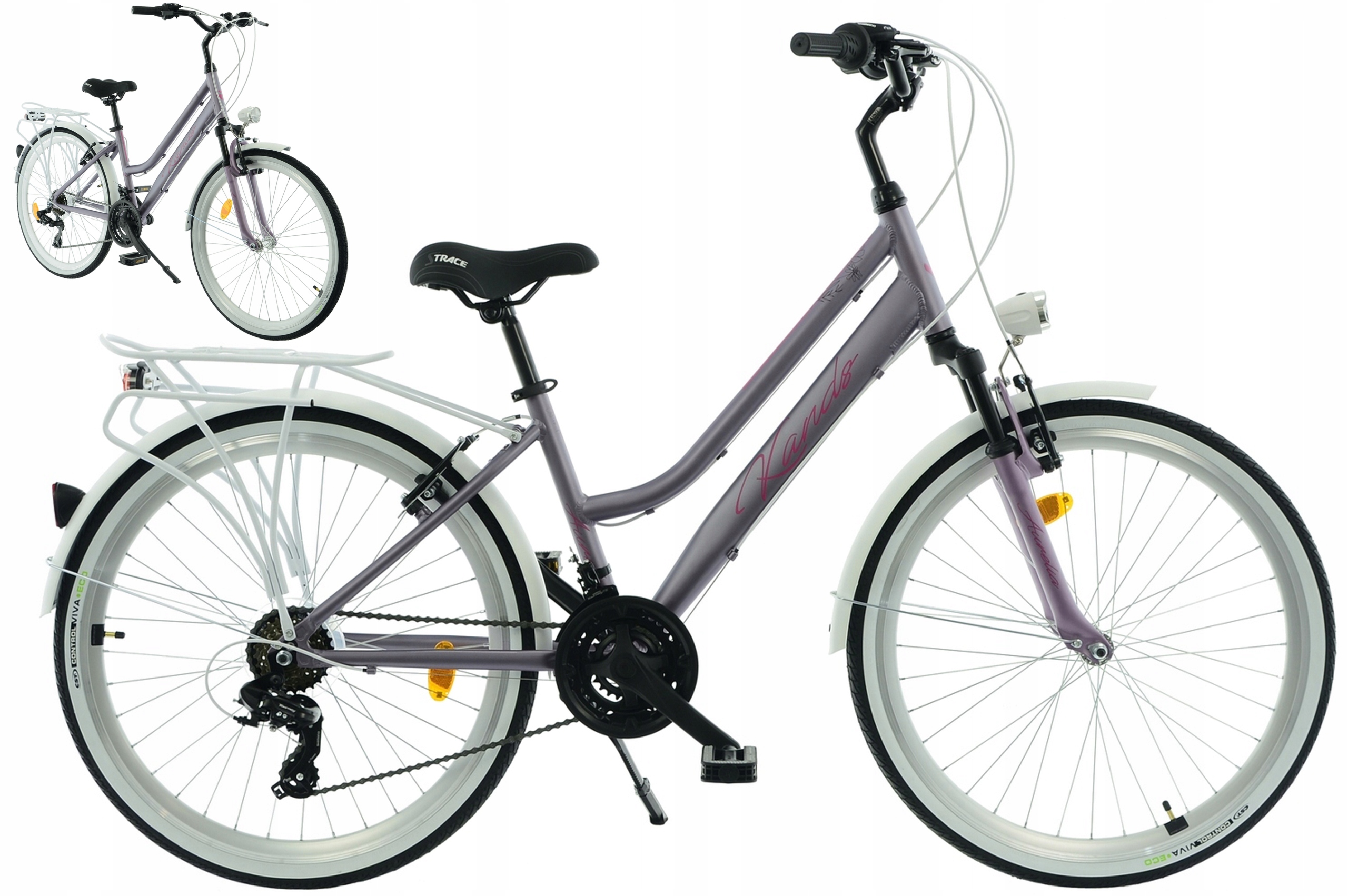 Rower Miejski 26" Kands Aurelia rama 15" wrzosowy R25