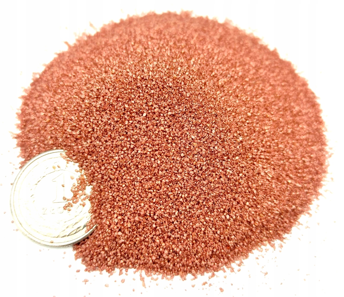 PIASEK MOSIĄDZ OZDOBNY METALIK LAS W SŁOIKU 0,5 KG