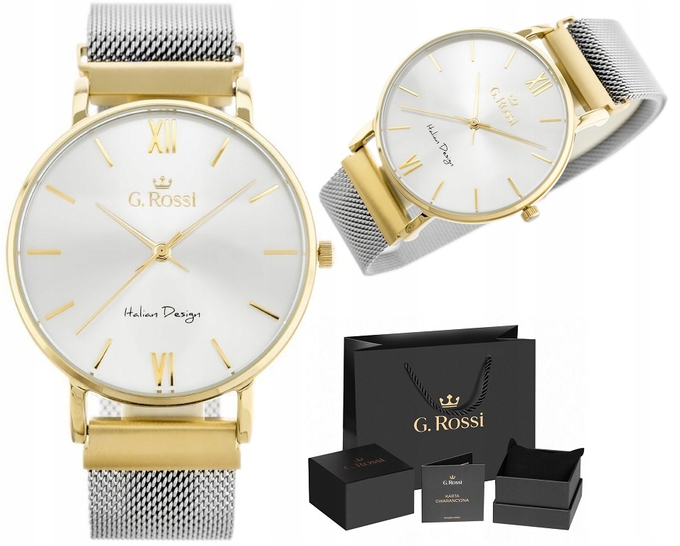 

Damski Zegarek G. Rossi unikalne zapięcie + box
