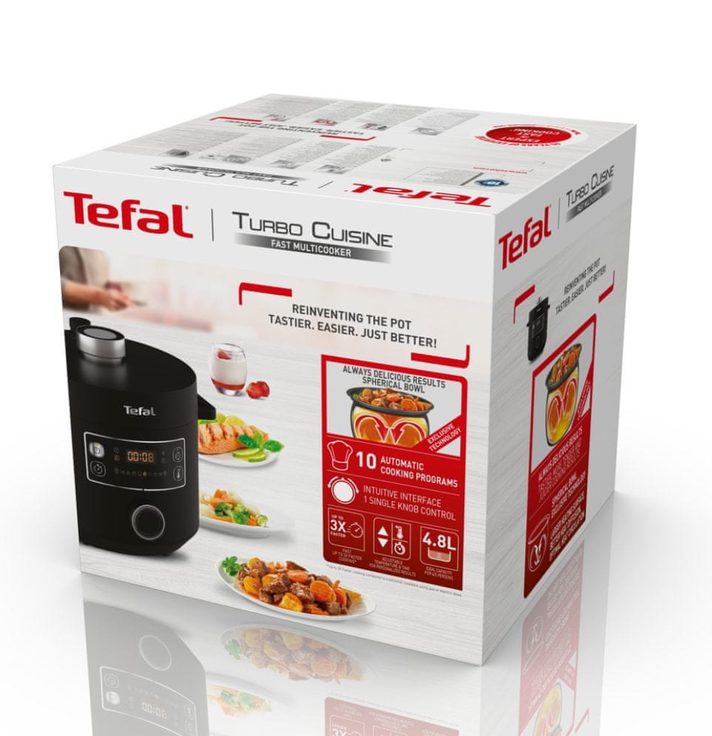 TEFAL Turbo Cuisine Multicooker 1000W 5L Czarny Plastikowy — miniatura 11