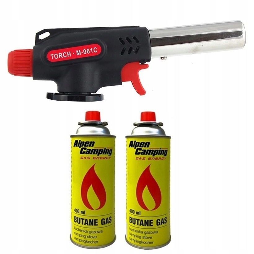 

Palnik Gazowy na kartusze 360° 2x Gaz lutownica