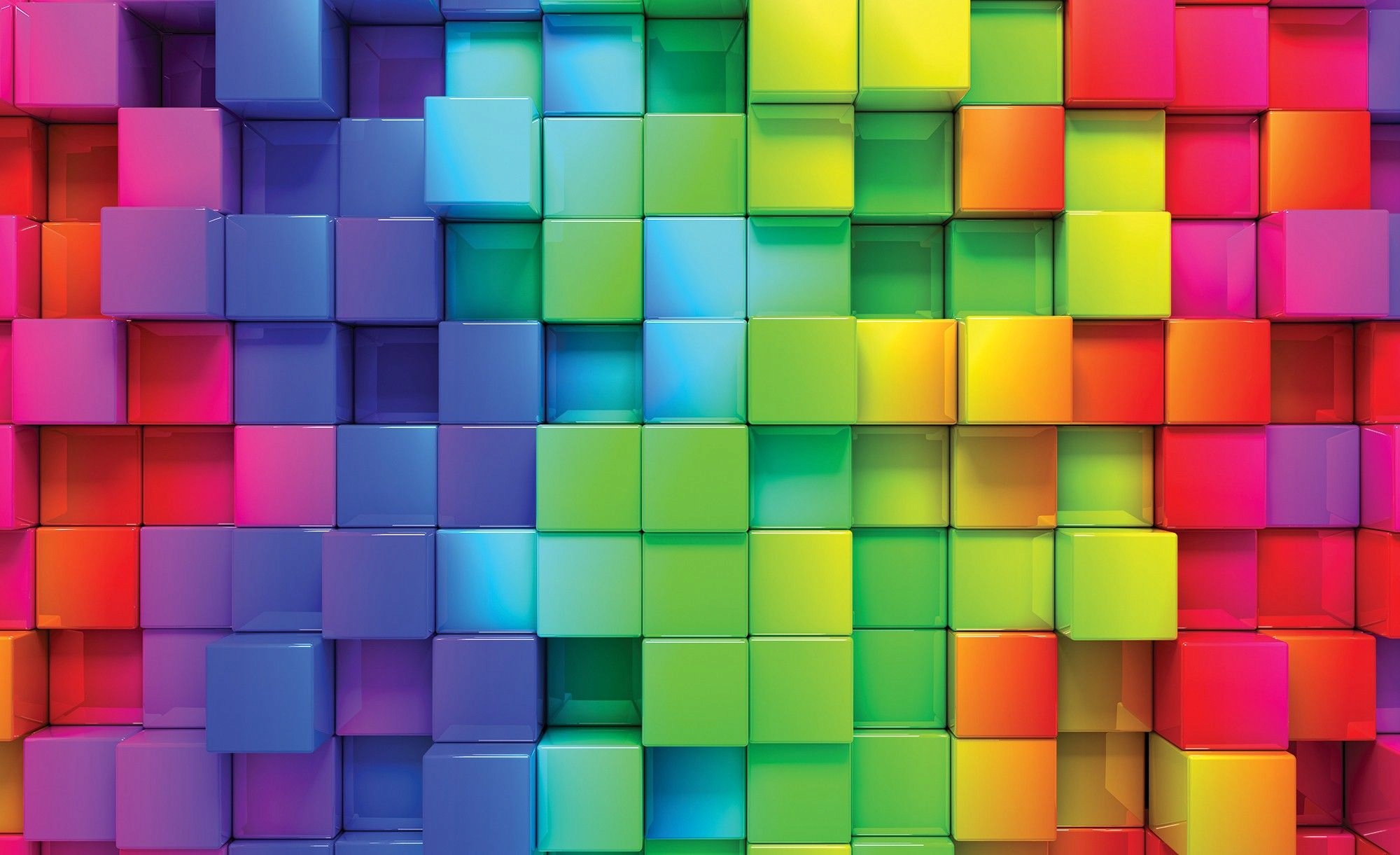 Vliesová fototapeta Barevné kostky s geometrickým akcentem 350x250 lepidlo