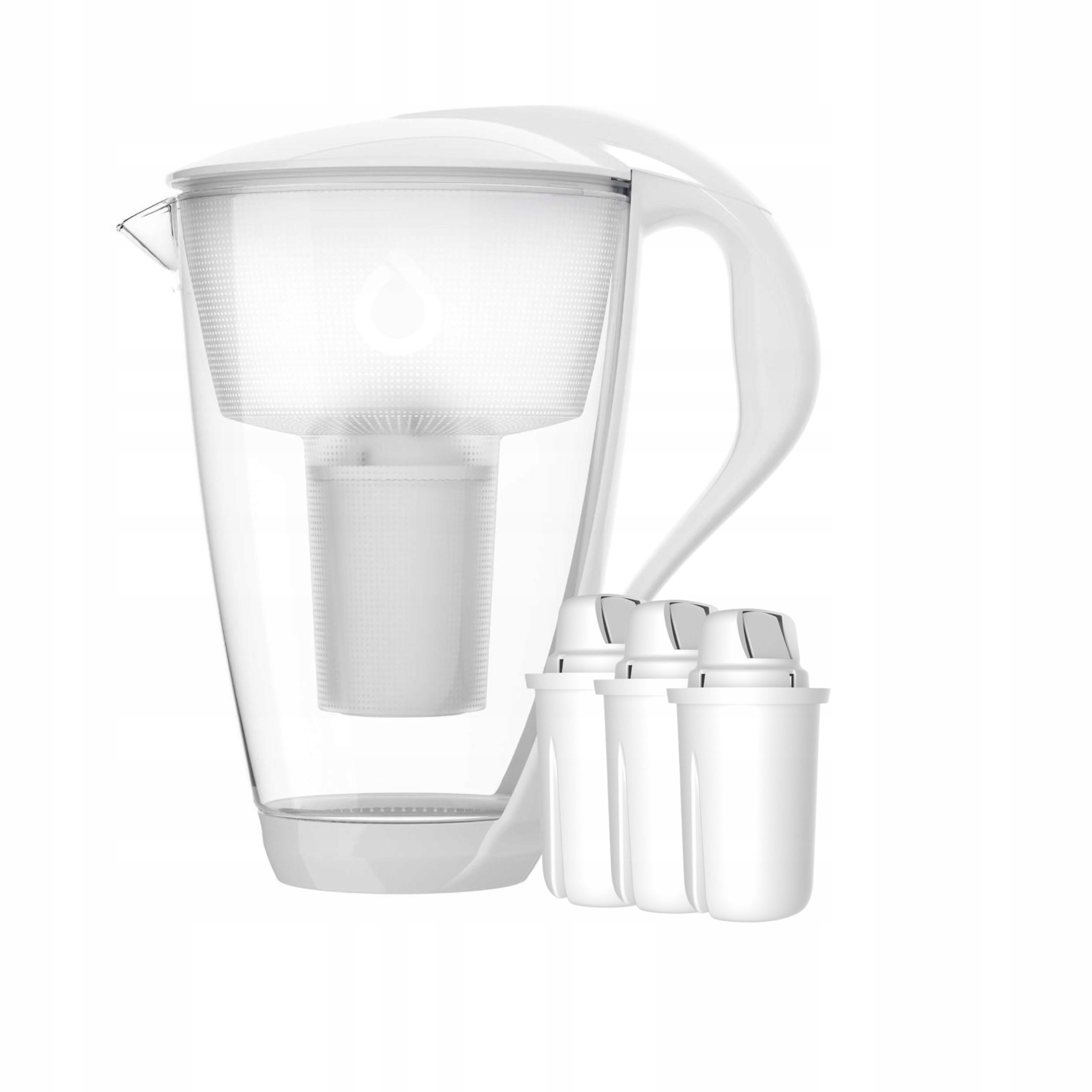 Dzbanek Szklany Dafi Crystal Led 2,0L 3 Wkłady