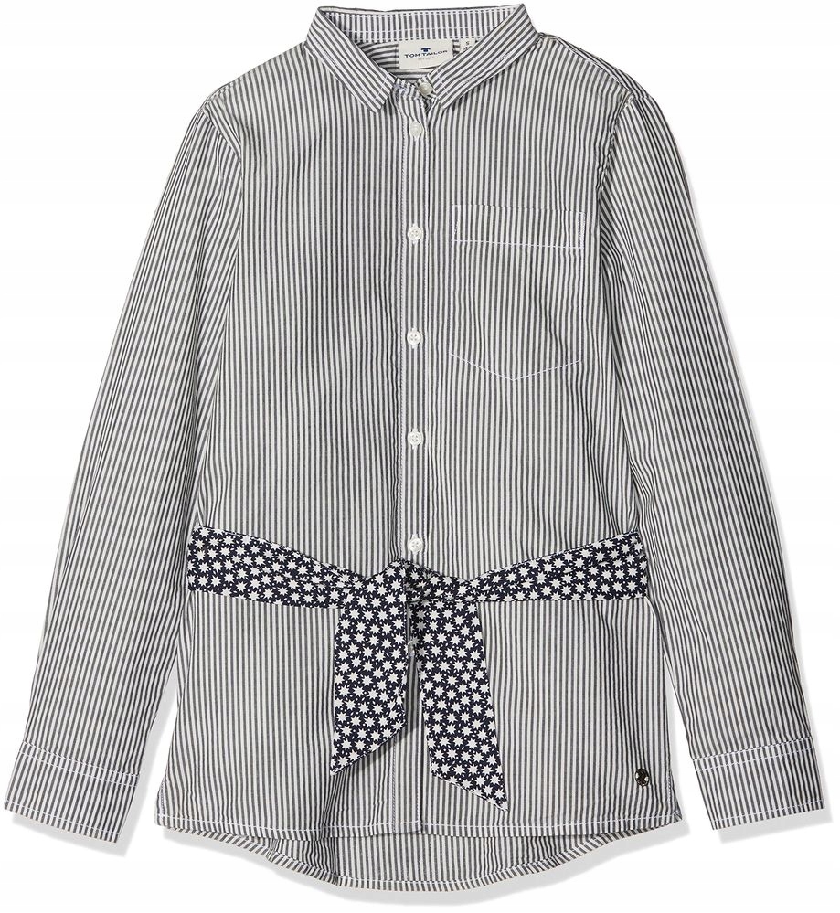 TOM TAILOR DWUKOLOROWA KOSZULA PASEK (12L)