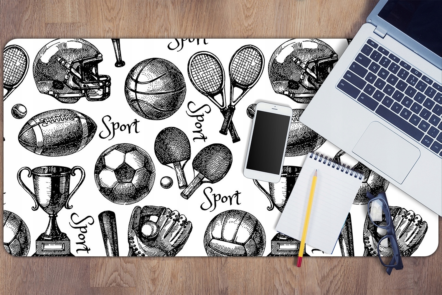 Ochronna mata na biurko Sportowe motywy 90x45 cm Płeć chłopcy