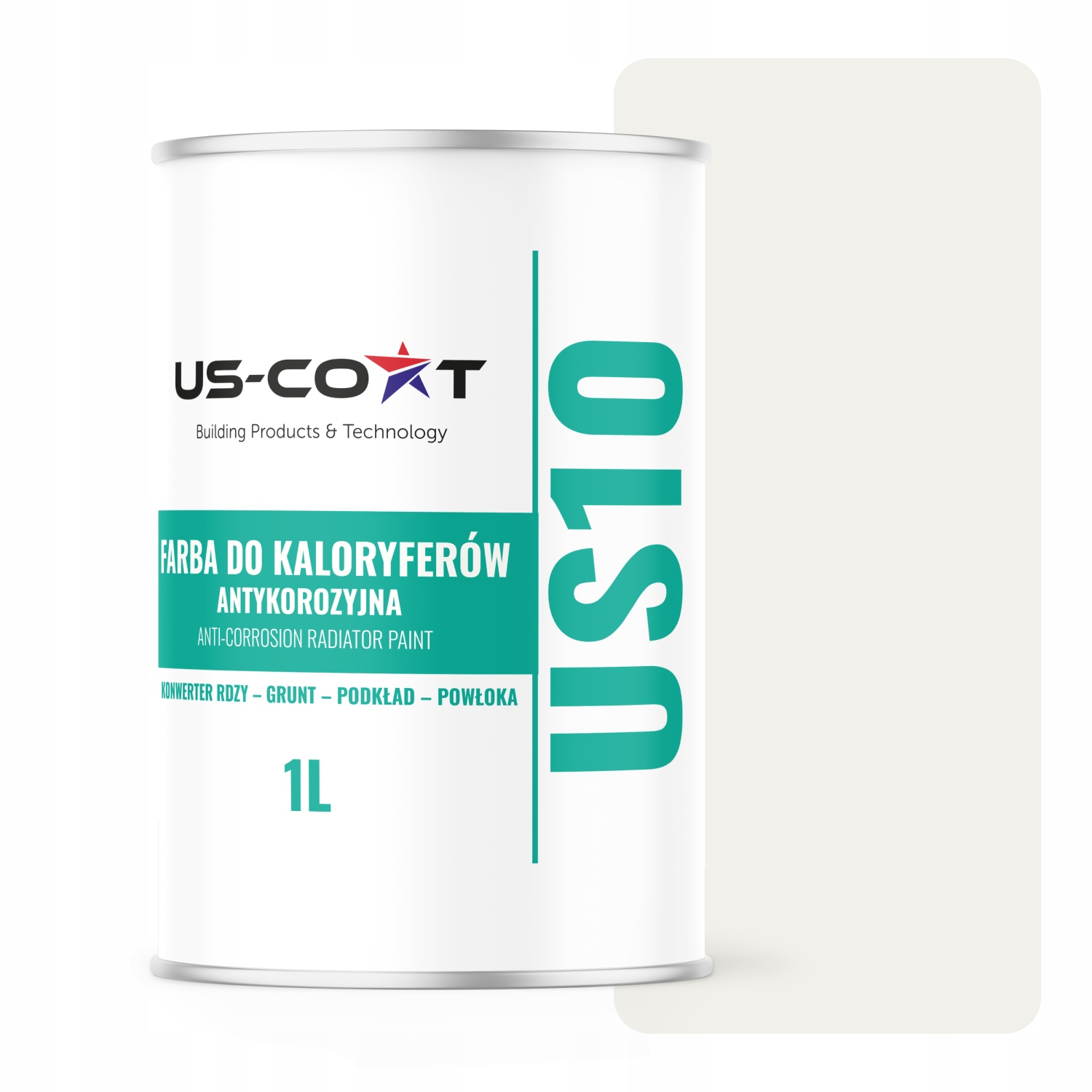Barva pro radiátory Antikorozní Odolná 1L Satén Bílá Silniční 3v1