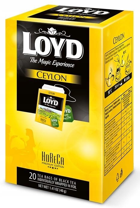 Herbata czarna Loyd Tea Ceylon 20x2g