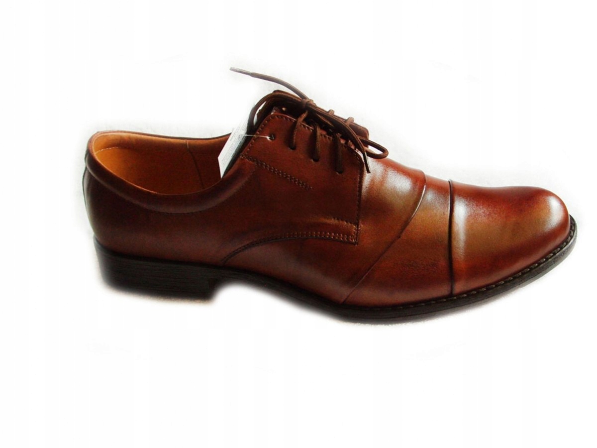 Skorzane Buty Meskie szerokie Tęgosć H XXX 40
