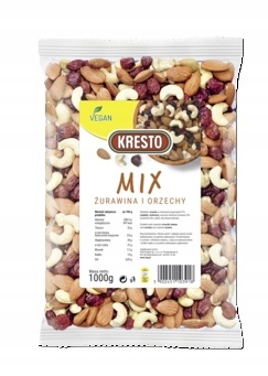 Levně 1 x 1 kg Kresto mix brusinky a ořechů