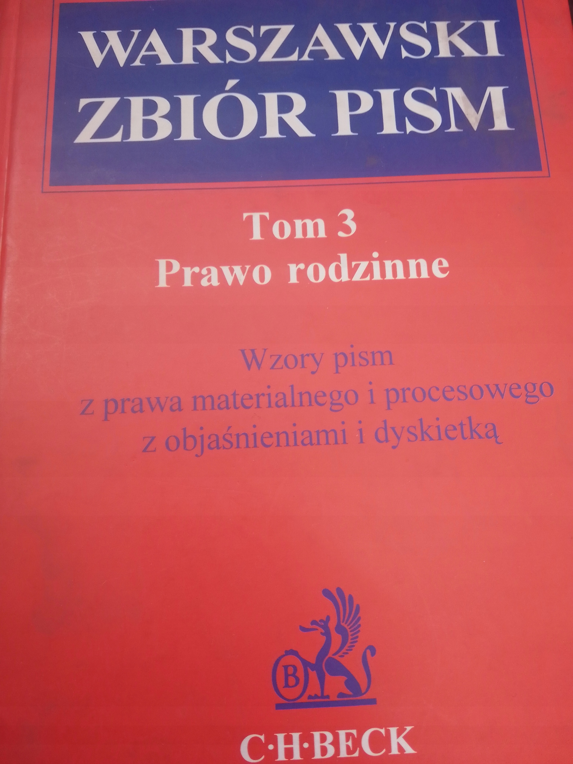 WARSZAWSKI ZBIÓR PISM PRAWO RODZINNE
