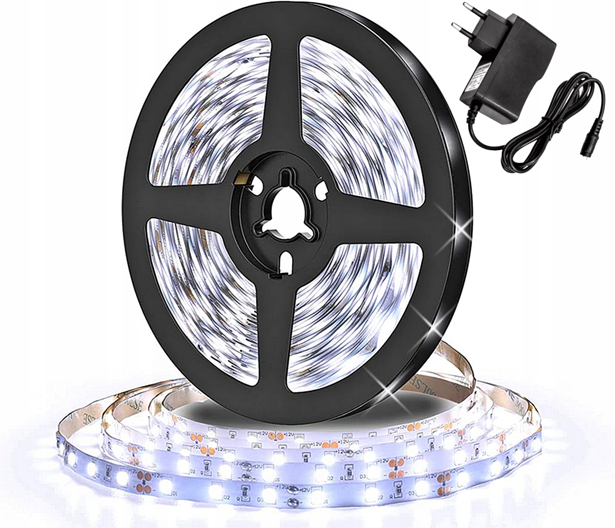 

Wodoodporna Taśma Led Biała Zimna 5M Smd Zasilacz