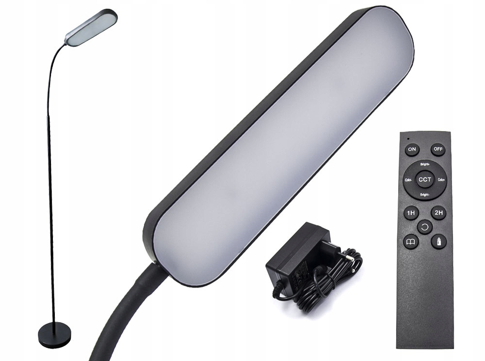 Led podlahová lampa s dálkovým ovládáním – stmívatelná 3 barvy světla 12W Lungo