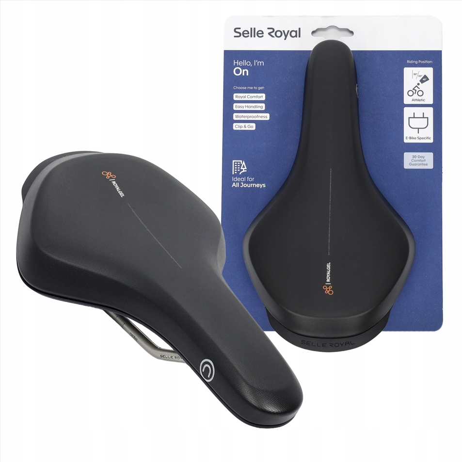 Dámské cyklistické sedlo pro muže Selle Royal On 45st. gelové, e-bike unisex