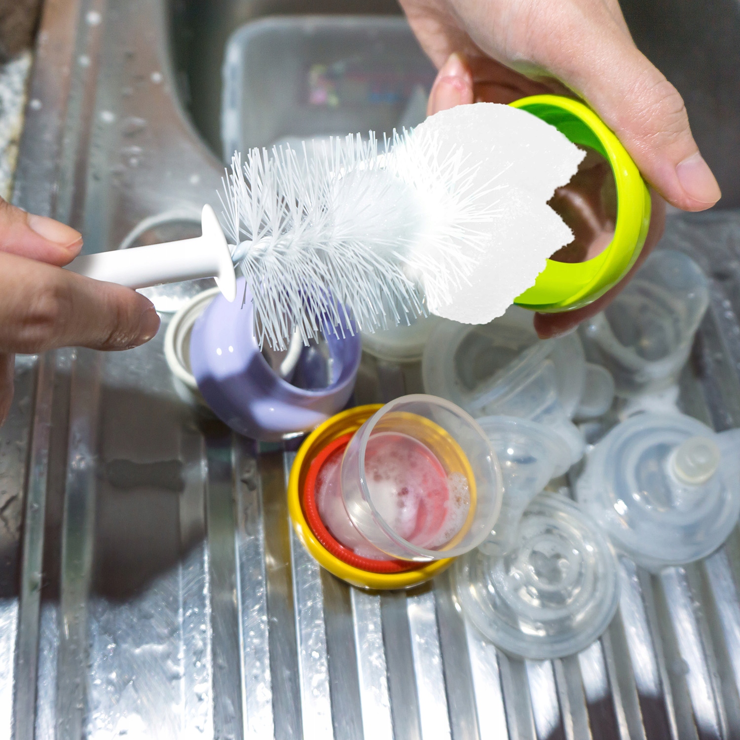 CANPOL Szczotka do butelek i smoczków PRZYSSAWKA Marka Canpol babies