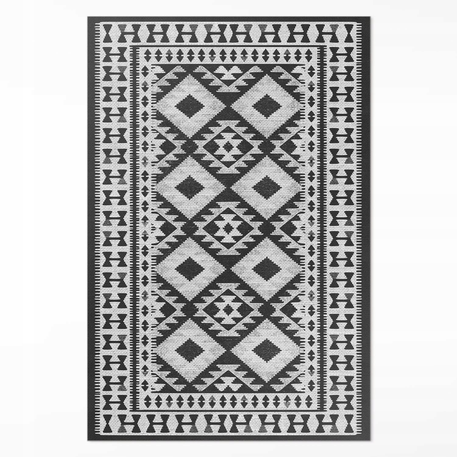 Loftový vinylový koberec Retro vintage vzor imitácia tkaniny XXL 150 x 225 cm