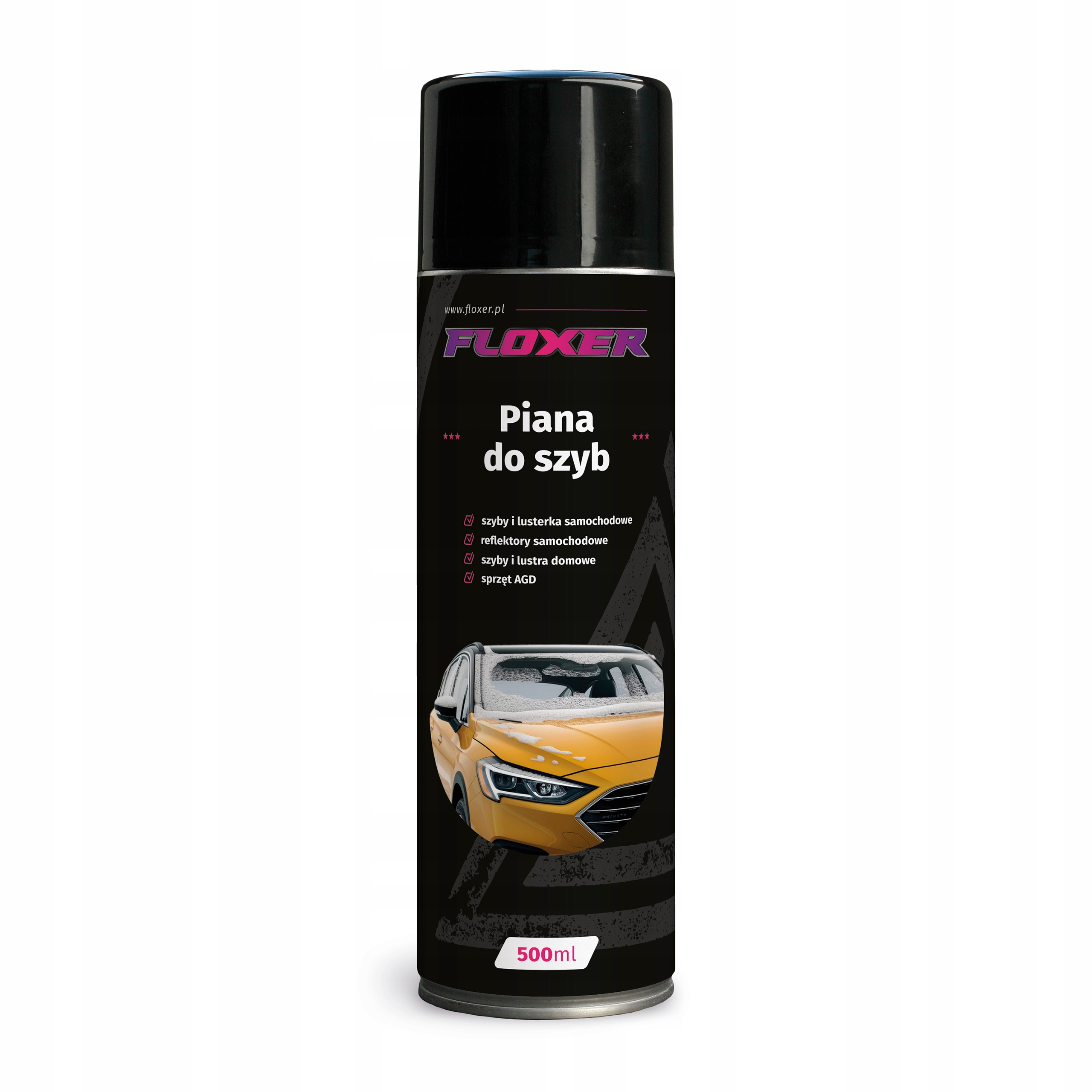 Aktywna pianka do mycia szyb okien luster szkła Floxer 500ML Bez Smug