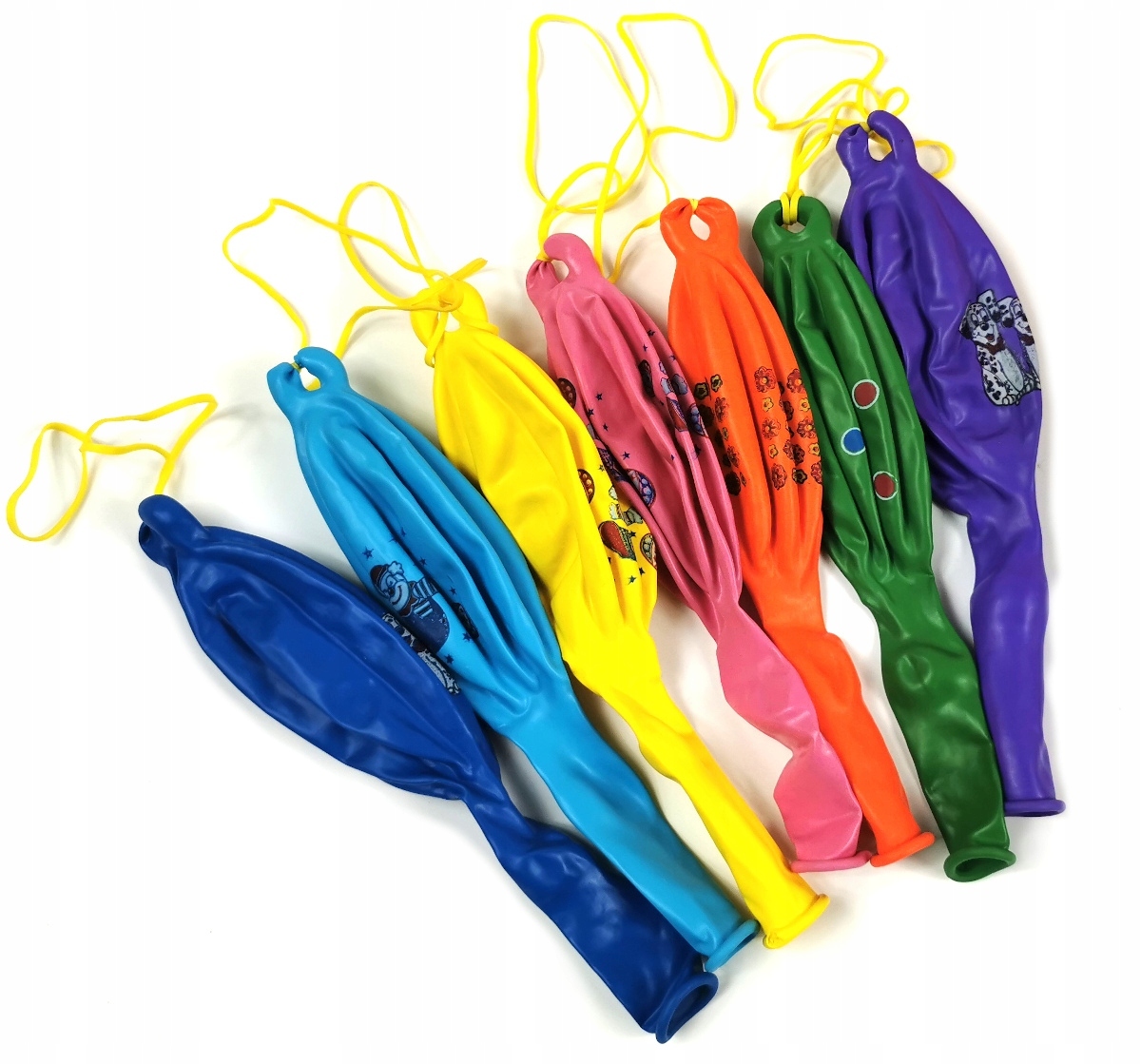 4104 DUŻY BALON PIŁKA Z GUMKĄ RÓŻNE KOLORY 3 SZT.