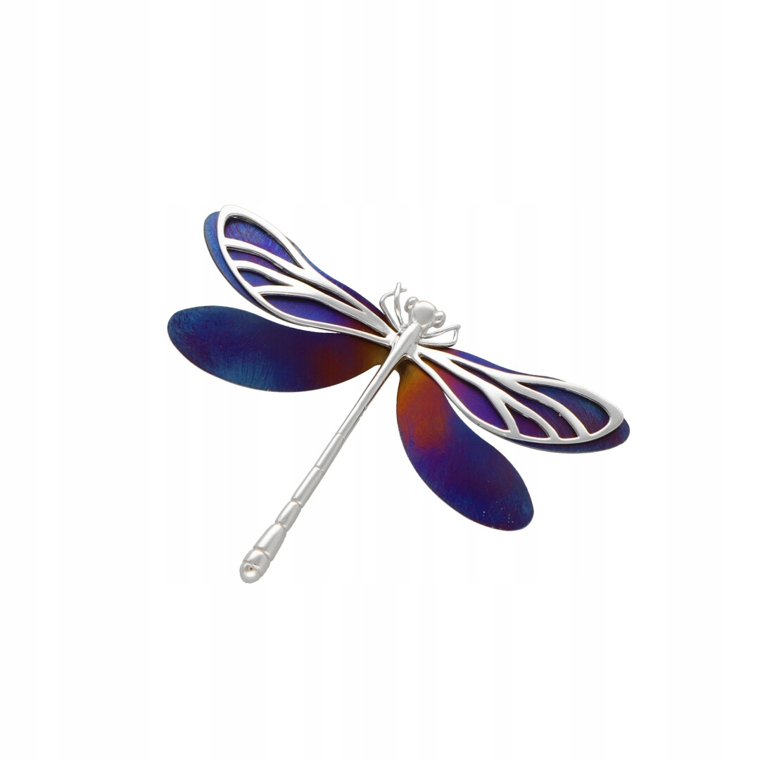 Přívěsek brož vážka titan stříbro rhodiované