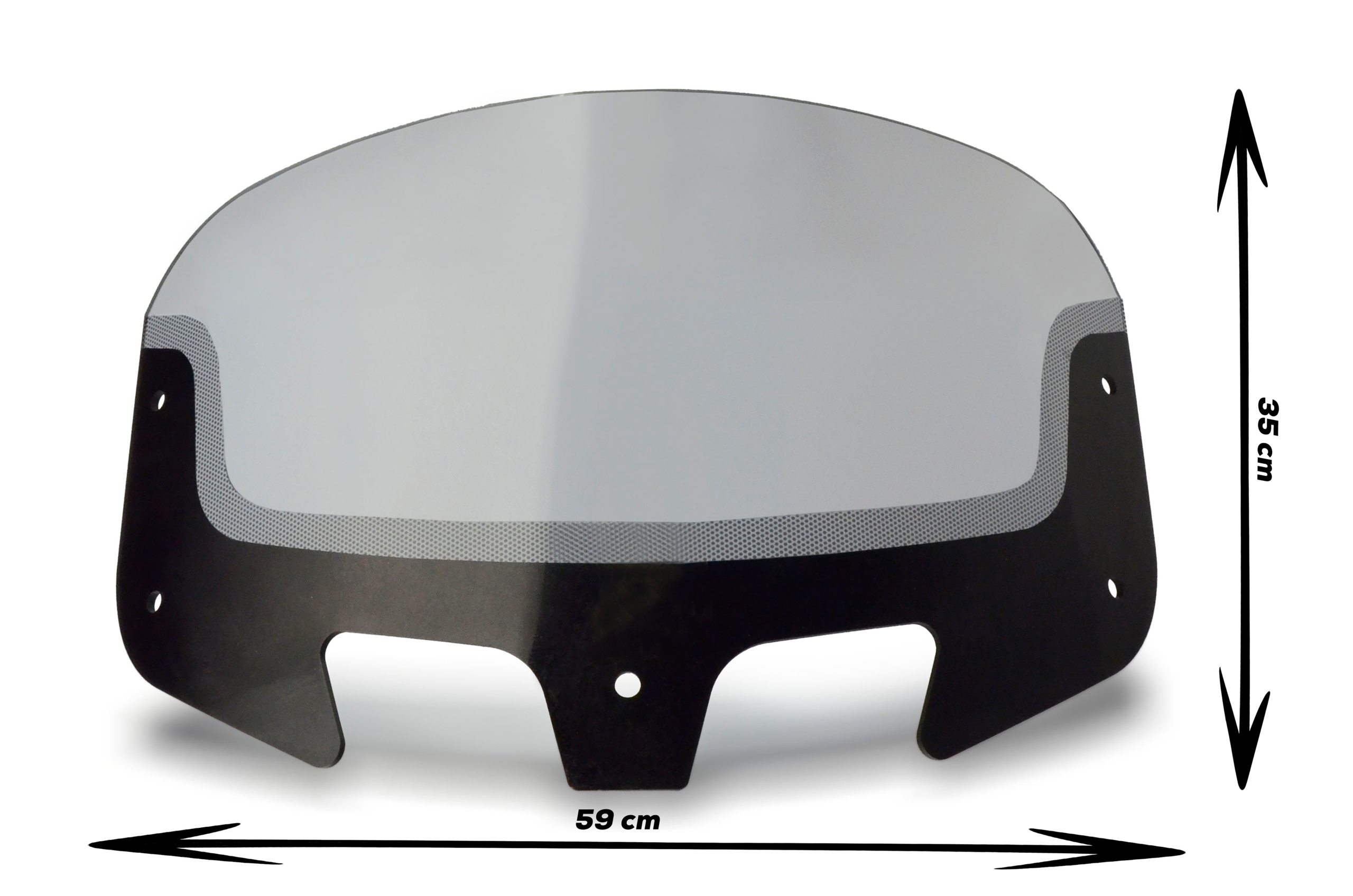 Čelní sklo Indian Roadmaster 1900 Tall Touring (14-25) 35(27)cm/4mm