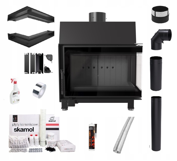 Krbová Vložka Krbová Simple S Pravým Bs Černá Sada