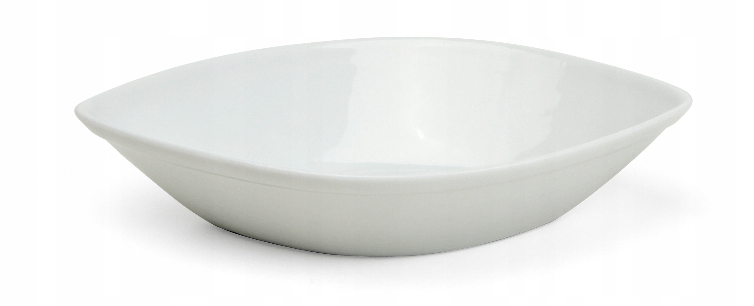 MISECZKA 12X8 CM NISKA KOKILKA PORCELANA BIALA