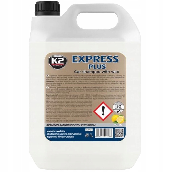 

K2 Express Plus 5L Szampon Samochodowy Z Woskiem