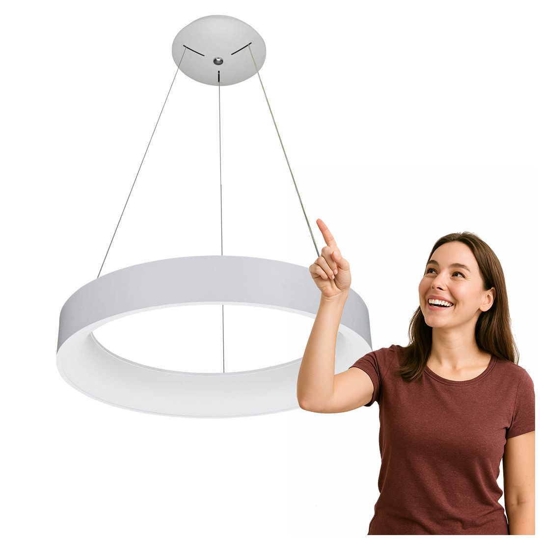 Závěsná lampa Chiara 3945-842RP-WH-3 Italux