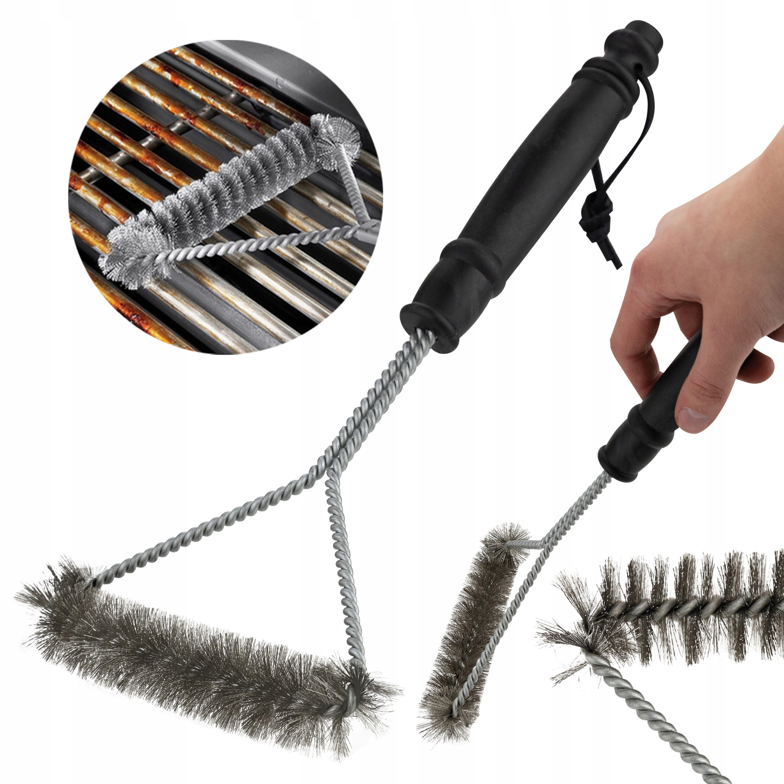 Kartáč Na Čištění Grilu drátěnka 30 cm ocelový Bbq rošt čistič