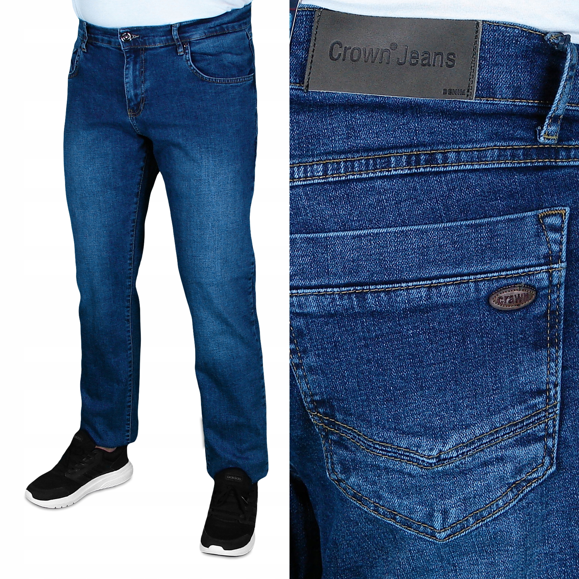 Pánské Džínové Kalhoty Crown W33 L36 W 88-90 cm