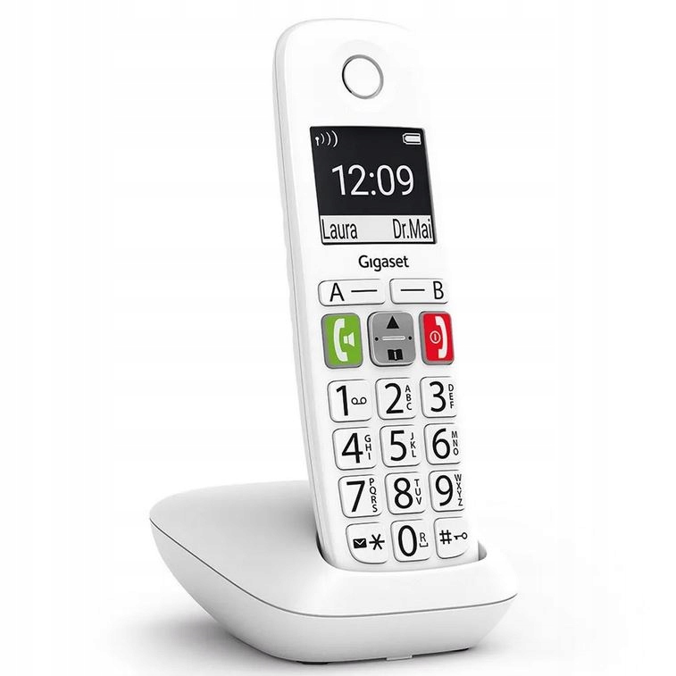 Telefon bezprzewodowy Siemens Gigaset Dect E290 biały