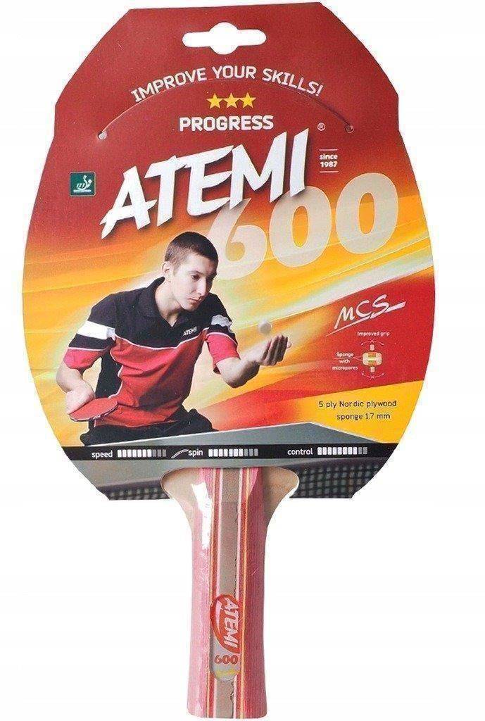 

Rakietka treningowa do tenisa stołowego Atemi 600